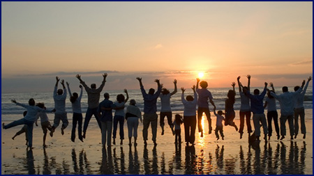 Photo - IPMers on a beach